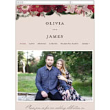 "Midnight Botanicals" - Wedding Website in Cranberry by Susan Moyal - Mobile Layout