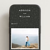 "As if a Dream" - Wedding Website in Cloud by Pine Street Creative - Mobile Layout