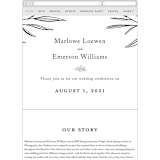 "Marlowe" - Wedding Website in Classy White by Kelly Schmidt - Guest Management