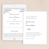 "Marlowe" - Wedding Website in Classy White by Kelly Schmidt - Match Your Stationery