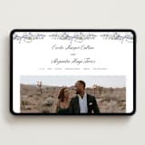 "Forget Me Nots" - Wedding Website in Violet by Jenna Holcomb - Desktop Design