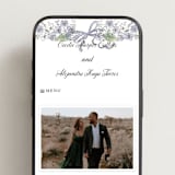 "Forget Me Nots" - Wedding Website in Violet by Jenna Holcomb - Mobile Layout