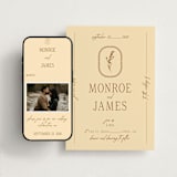 "Classic and Floral" - Wedding Website in Bark by Jen Ramsey - Match Your Stationery