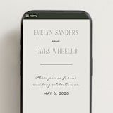 "Hayes" - Wedding Website in Forest by Blustery August - Mobile Layout