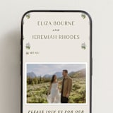 "Blockprint" - Wedding Website in Almond by Olivia Kanaley Inman - Mobile Layout