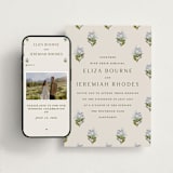 "Blockprint" - Wedding Website in Almond by Olivia Kanaley Inman - Match Your Stationery
