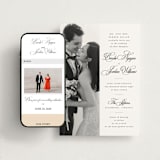 "Side by Side" - Wedding Website in Tuxedo by Orasie - Match Your Stationery