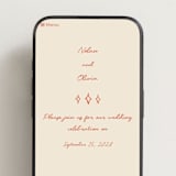"Party On!" - Wedding Website in Sangria Spark by Zove Ahhh - Mobile Layout