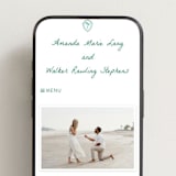 "Palm Tree Crest" - Wedding Website in Palm by Erika Firm - Mobile Layout
