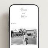 "Terra" - Wedding Website in Snow by Pixel and Hank - Mobile Layout