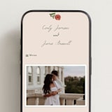 "Wedding Tapestry" - Wedding Website in Coral Fern by Chris Griffith - Mobile Layout