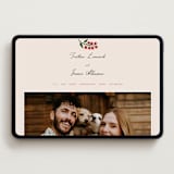 "Cherry Tomatoes" - Wedding Website in Tomato by Katharine Watson - Desktop Design