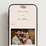 "Cherry Tomatoes" - Wedding Website in Tomato by Katharine Watson - Mobile Layout
