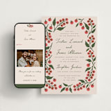 "Cherry Tomatoes" - Wedding Website in Tomato by Katharine Watson - Match Your Stationery