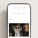 "From This Moment On" - Wedding Website in Classique by Design Lotus - Mobile Layout