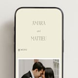 "Vintage Wildflowers" - Wedding Website in Yolk by Morgan Kendall - Mobile Layout