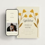 "Vintage Wildflowers" - Wedding Website in Yolk by Morgan Kendall - Match Your Stationery