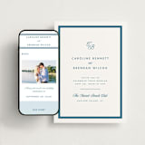 "Coast" - Wedding Website in Ocean by Kelly Schmidt - Match Your Stationery