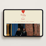 "Big Heart Wedding" - Wedding Website in Cherry by Ani Somi - Desktop Design