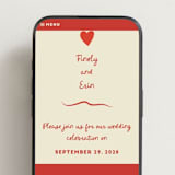 "Big Heart Wedding" - Wedding Website in Cherry by Ani Somi - Mobile Layout