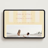 "palmetto" - Wedding Website in Lemon by Ellen Schlegelmilch - Desktop Design