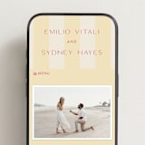 "palmetto" - Wedding Website in Lemon by Ellen Schlegelmilch - Mobile Layout