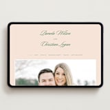 "Scripted" - Wedding Website in Emerald by Creo Study - Desktop Design