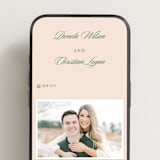 "Scripted" - Wedding Website in Emerald by Creo Study - Mobile Layout
