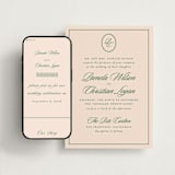 "Scripted" - Wedding Website in Emerald by Creo Study - Match Your Stationery