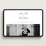 "Sophistique" - Wedding Website in Linen by Cindy Reynolds - Desktop Design