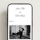 "Sophistique" - Wedding Website in Linen by Cindy Reynolds - Mobile Layout