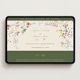 "whimsey floral" - Wedding Website in English Garden by Phrosné Barwood - Desktop Design