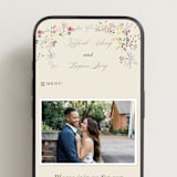 "whimsey floral" - Wedding Website in English Garden by Phrosné Barwood - Mobile Layout