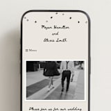 "simple monogram" - Wedding Website in Lace by Cass Loh - Mobile Layout