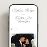 "Beautiful Day" - Wedding Website in Graphite by Leah Bisch - Mobile Layout