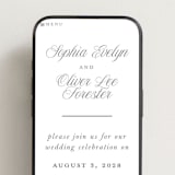 "Beautiful Day" - Wedding Website in Graphite by Leah Bisch - Mobile Layout
