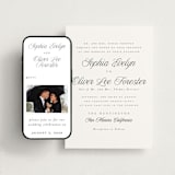 "Beautiful Day" - Wedding Website in Graphite by Leah Bisch - Match Your Stationery