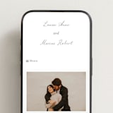 "signature monogram" - Wedding Website in Sage by Sara Hicks Malone - Mobile Layout