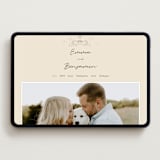 "The Swan" - Wedding Website in Buttercream by Helena Vitto - Desktop Design