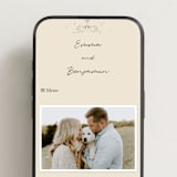 "The Swan" - Wedding Website in Buttercream by Helena Vitto - Mobile Layout
