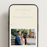 "Luxe" - Wedding Website in Ocean by Baumbirdy - Mobile Layout