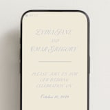 "Luxe" - Wedding Website in Ocean by Baumbirdy - Mobile Layout