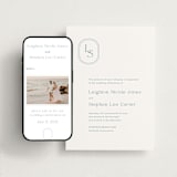 "Leighton" - Wedding Website in Lakeshore Blue by Jennifer Postorino - Match Your Stationery