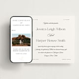 "Modern Romance" - Wedding Website in Obsidian by Jennifer Postorino - Match Your Stationery