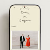 "Modern Love" - Wedding Website in Champagne by Helena Vitto - Mobile Layout