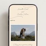"French Whimsy Script" - Wedding Website in Champagne by Wallace Design Co. - Mobile Layout