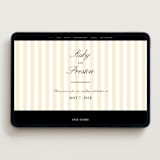 "Elegant and Formal" - Wedding Website in Sunshine by Jen Ramsey - Desktop Design