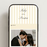 "Elegant and Formal" - Wedding Website in Sunshine by Jen Ramsey - Mobile Layout