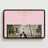 "The Bird Song" - Wedding Website in Peach by Helena Vitto - Desktop Design