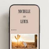 "Bold Stack" - Wedding Website in Noir by Alethea and Ruth - Mobile Layout